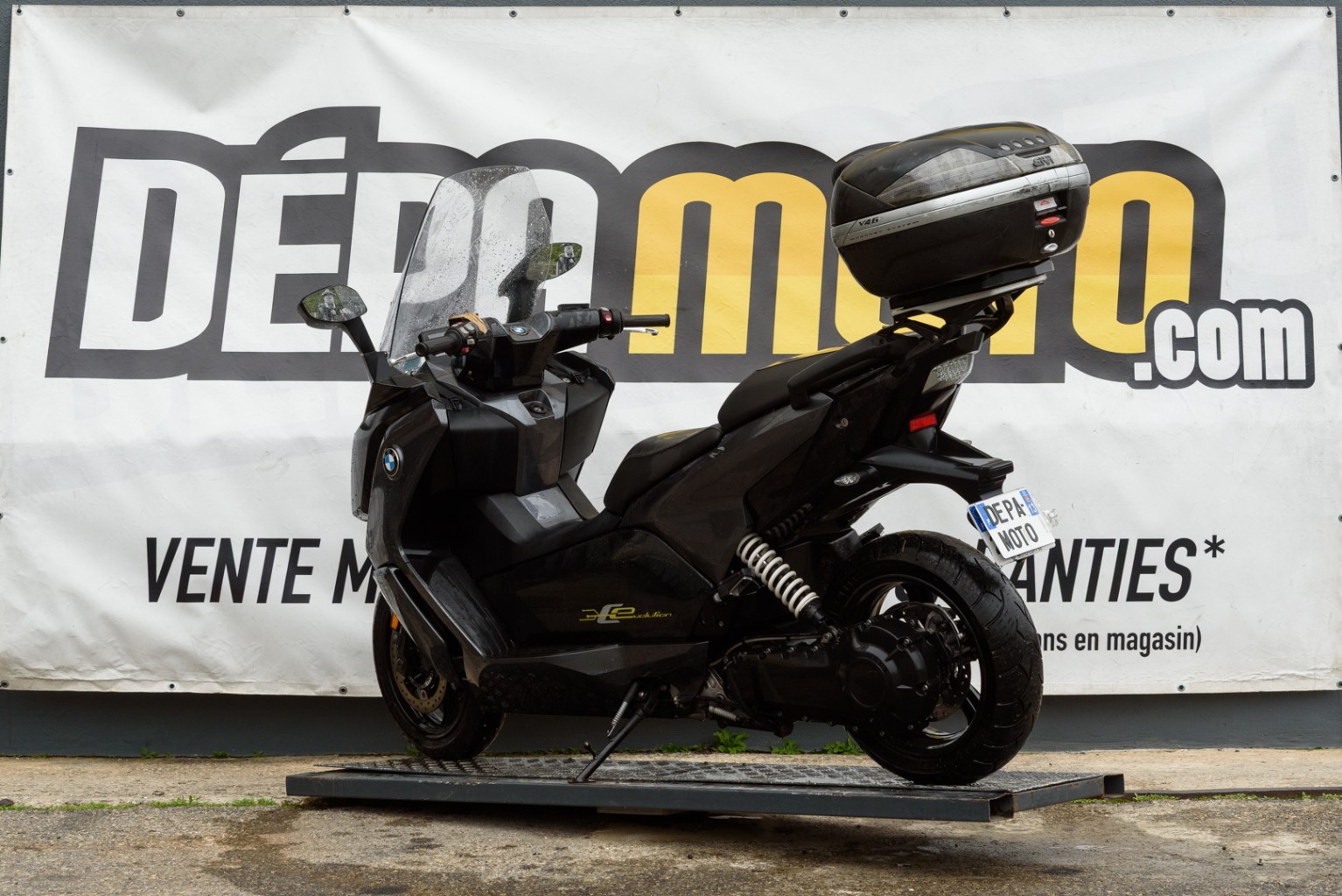 moto accidentée BMW C EVOLUTION