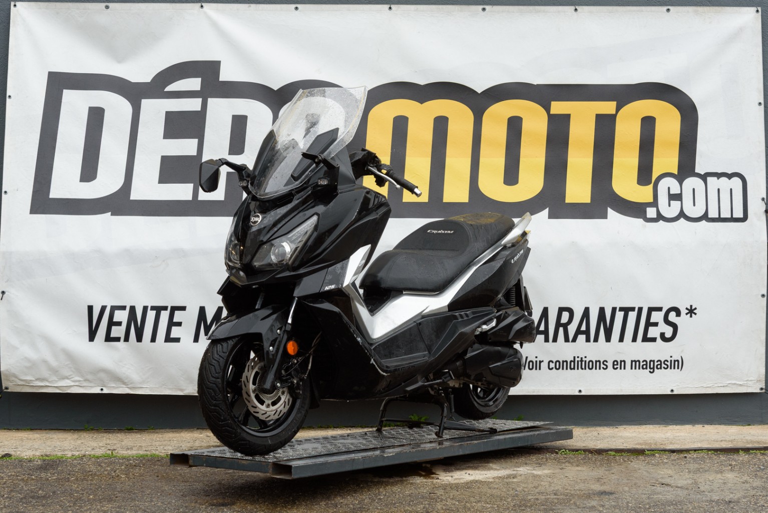 moto accidentée SYM CRUISYM 125