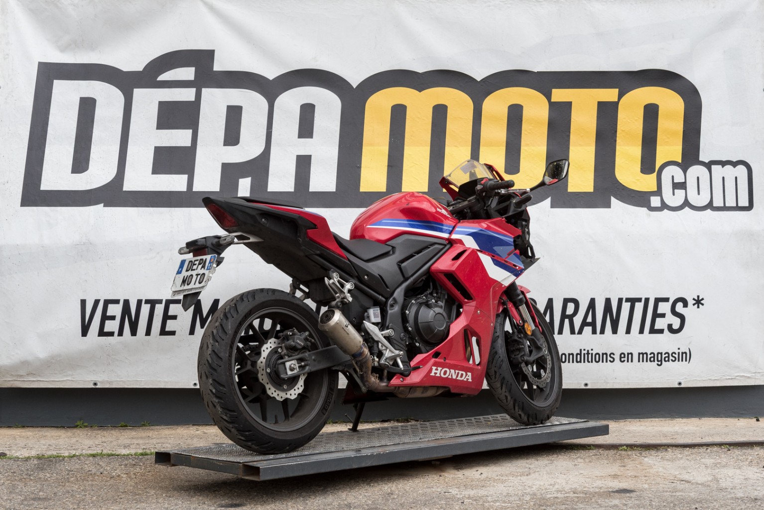 moto accidentée HONDA CBR500