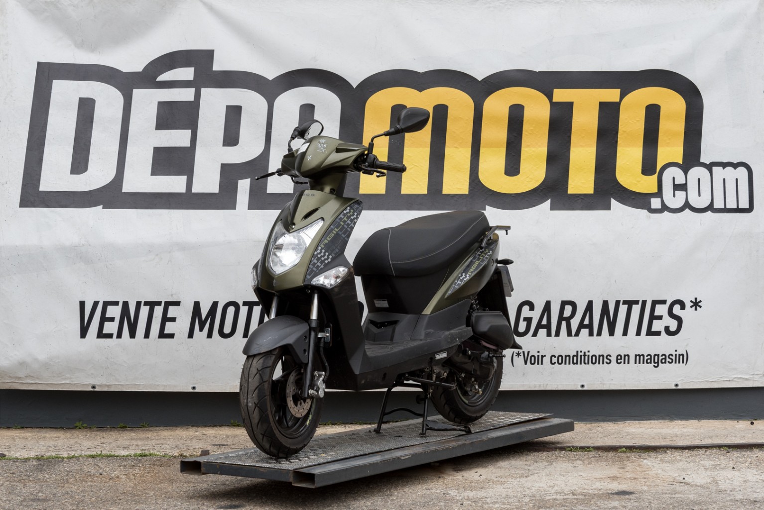 moto accidentée KYMCO AGILITY