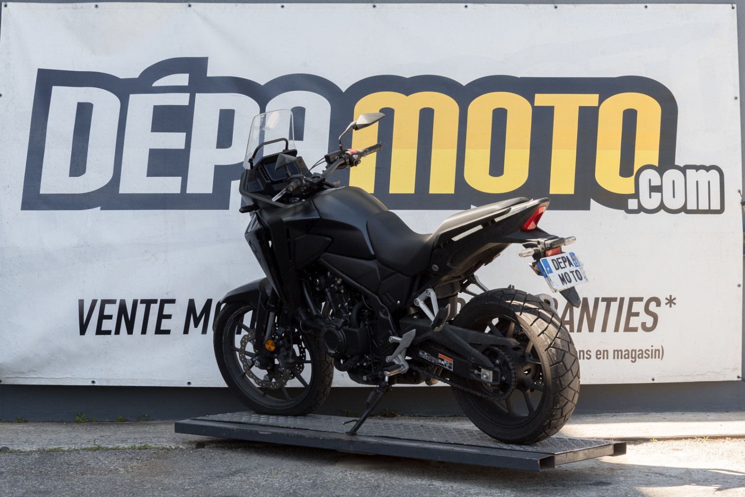 moto accidentée HONDACB 500 X