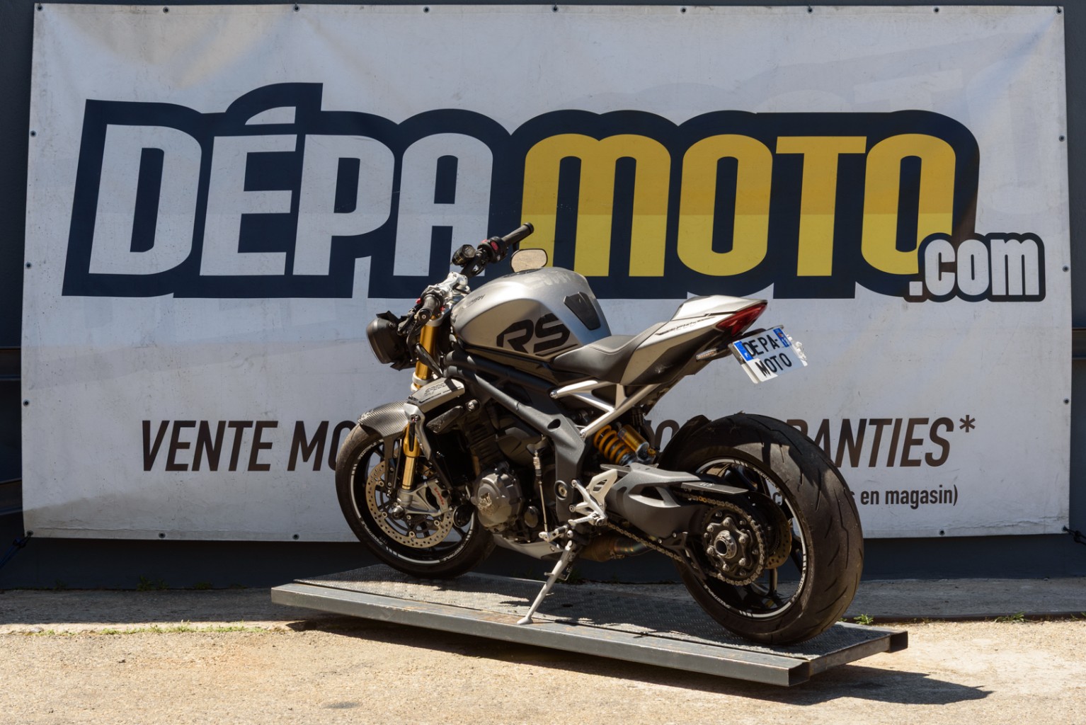 moto accidentée TRIUMPHSPEED TRIPLE RS 1200