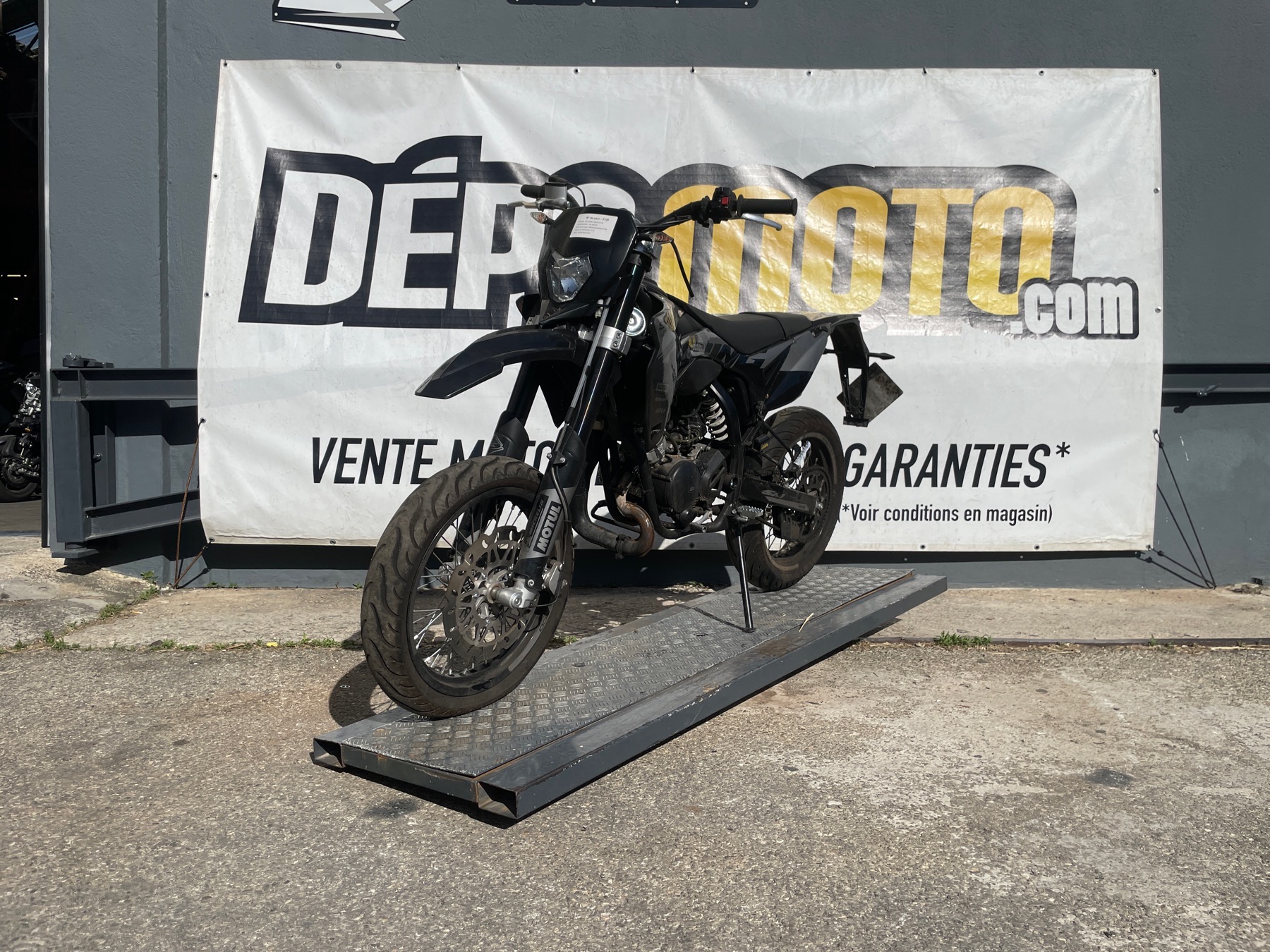 moto accidentée SHERCO 50E