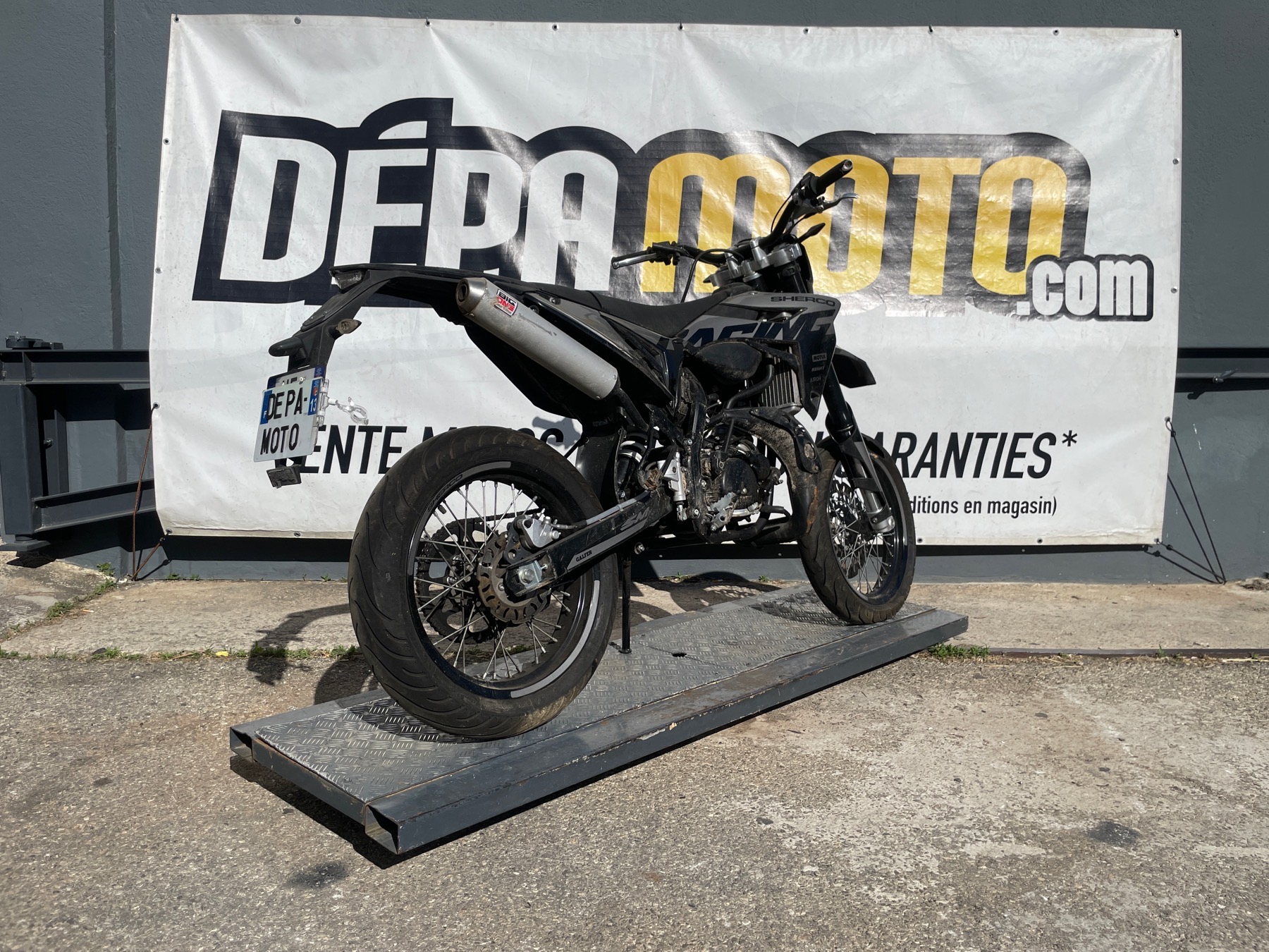 moto accidentée SHERCO 50E