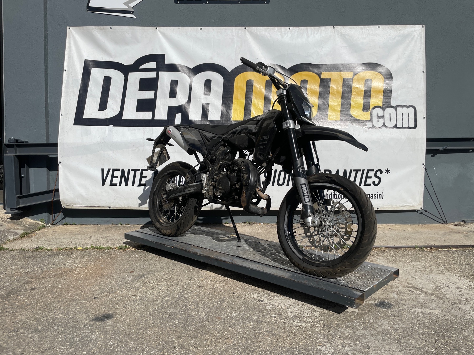 moto accidentée SHERCO  50E
