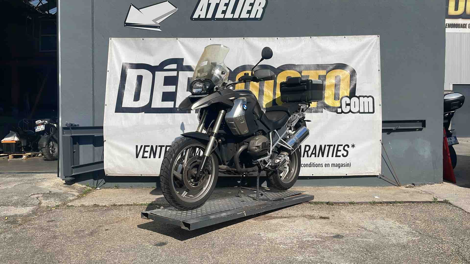 moto accidentée BMW GS 1200