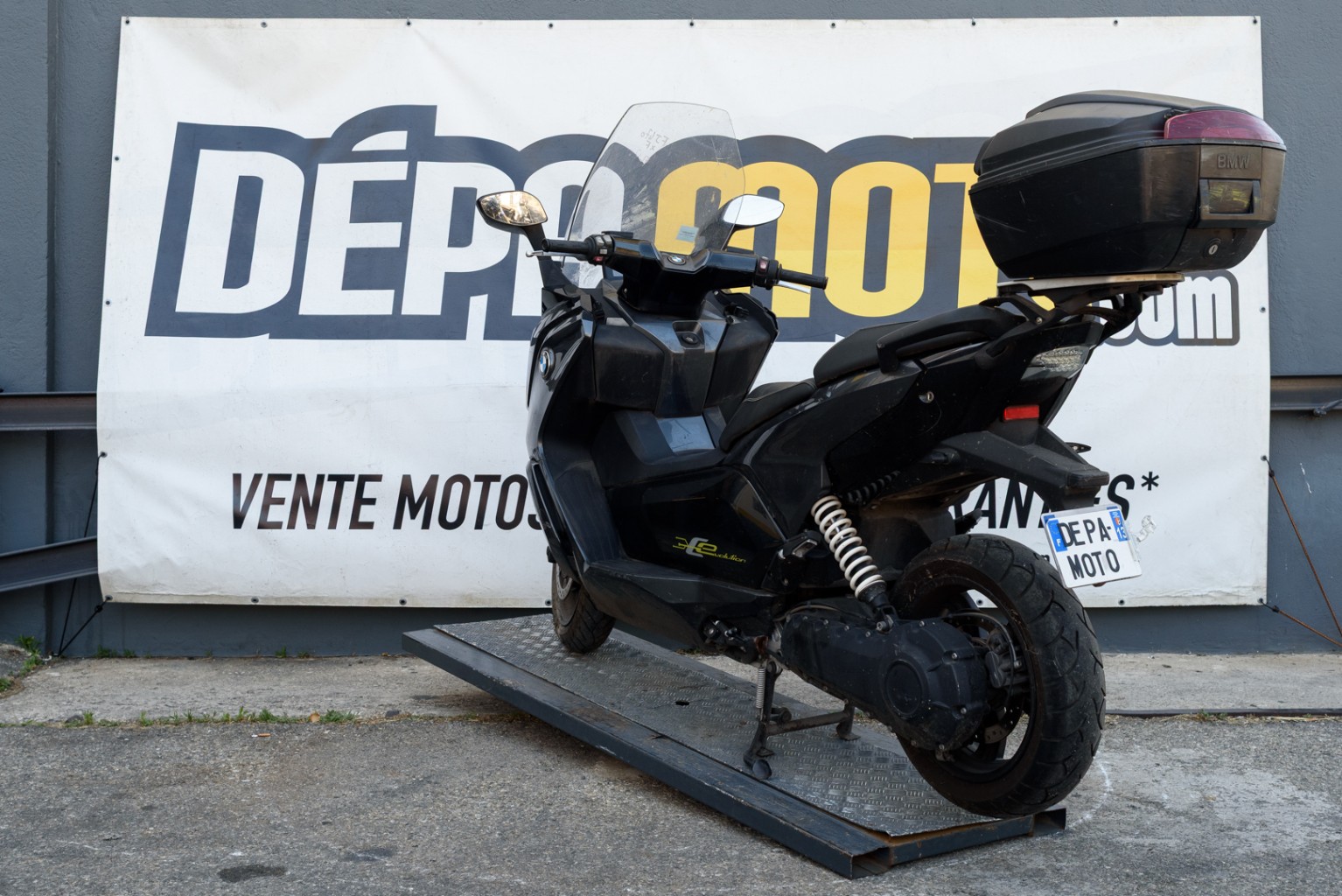 moto accidentée BMW C EVOLUTION