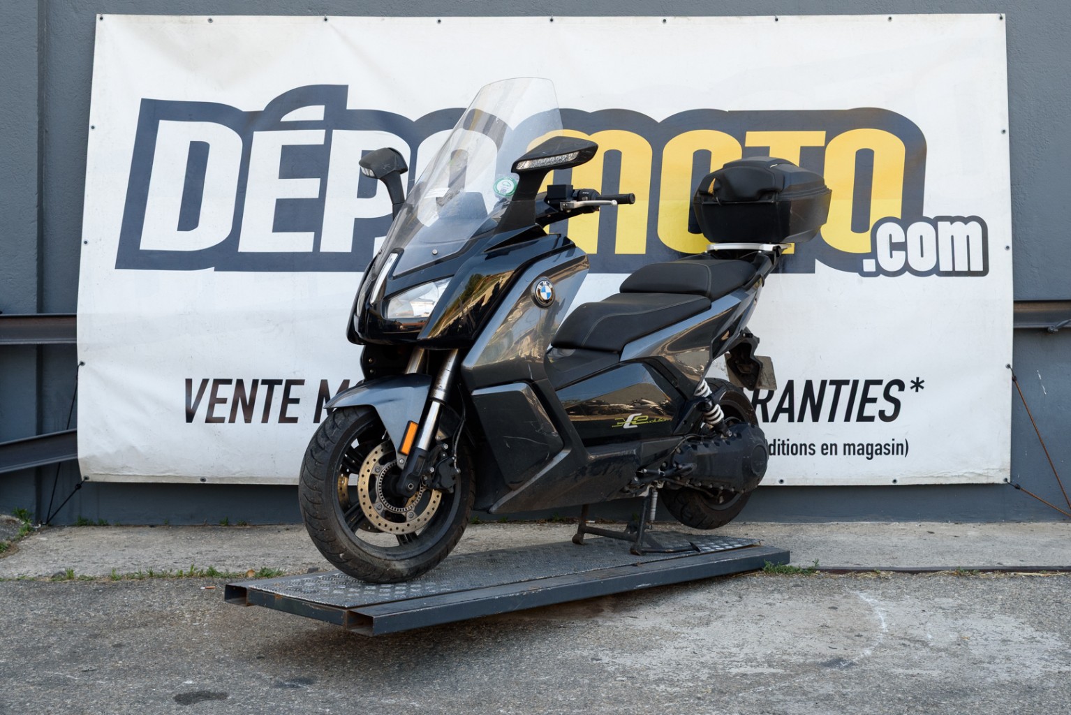 moto accidentée BMW C EVOLUTION