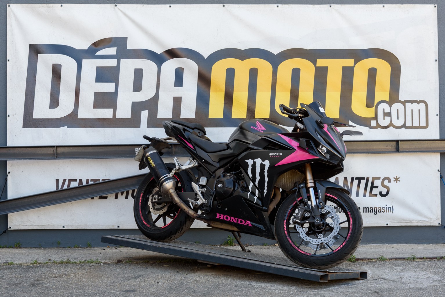 moto accidentée HONDA CBR 500