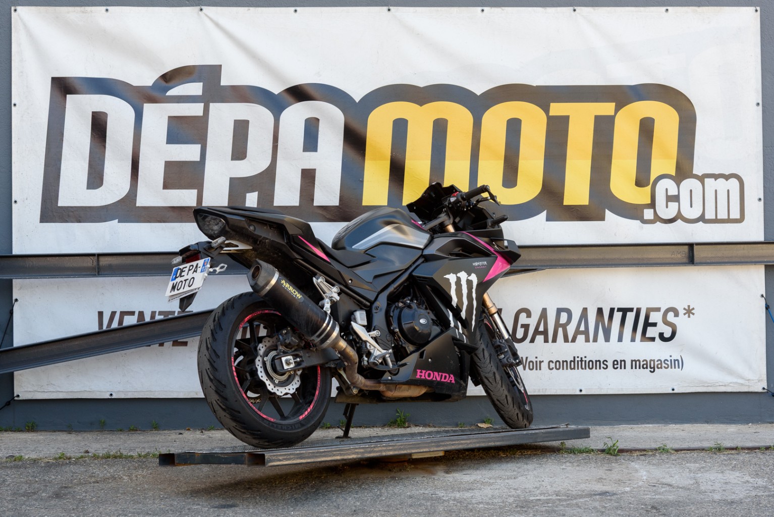moto accidentée HONDACBR 500