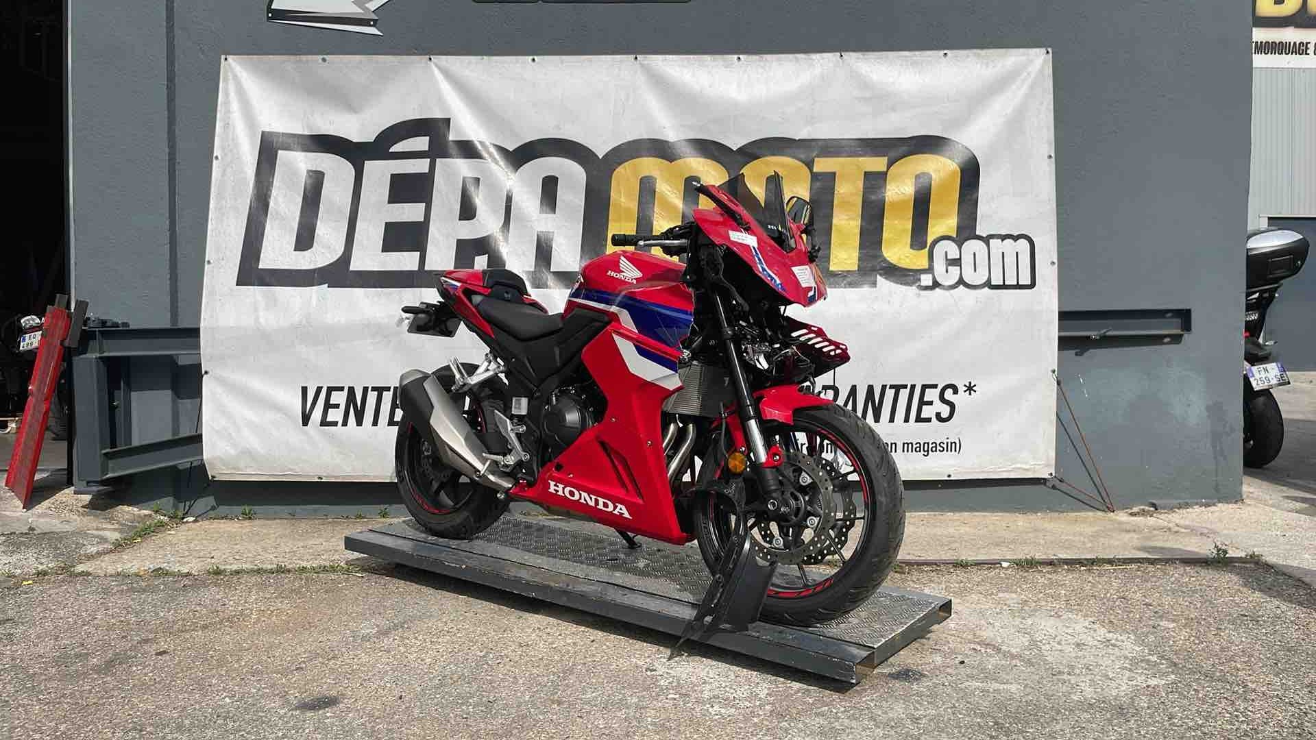 moto accidentée HONDACBR 500
