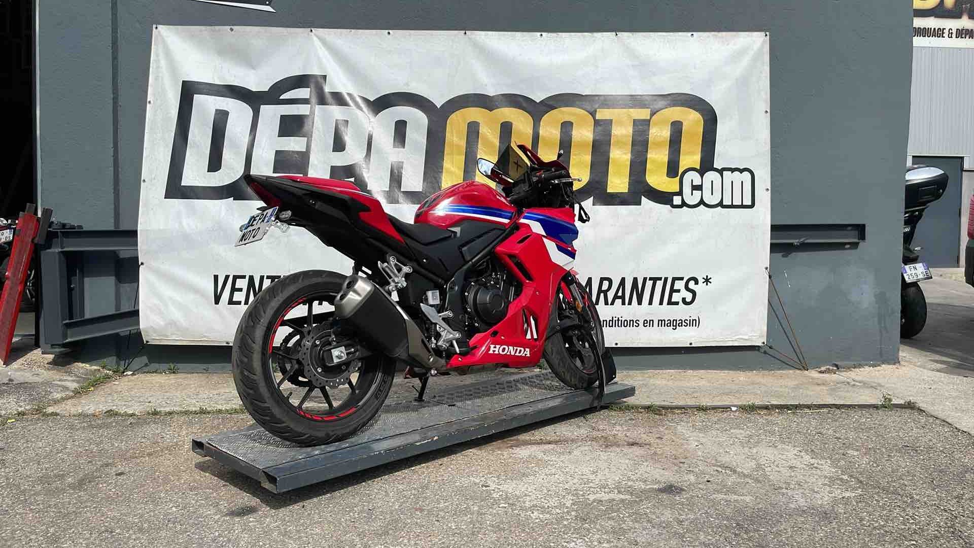 moto accidentée HONDA CBR 500