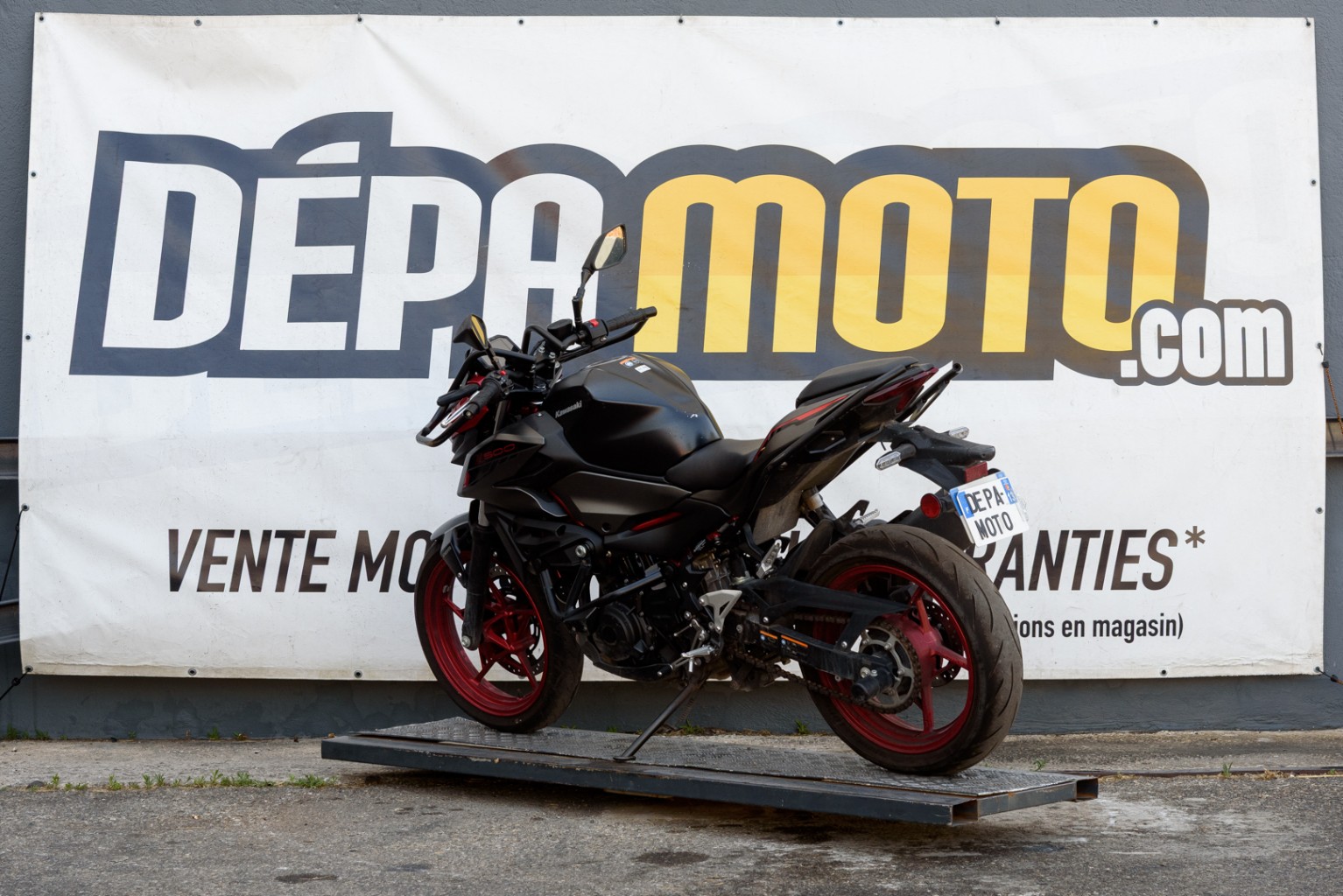 moto accidentée KAWASAKIZ500