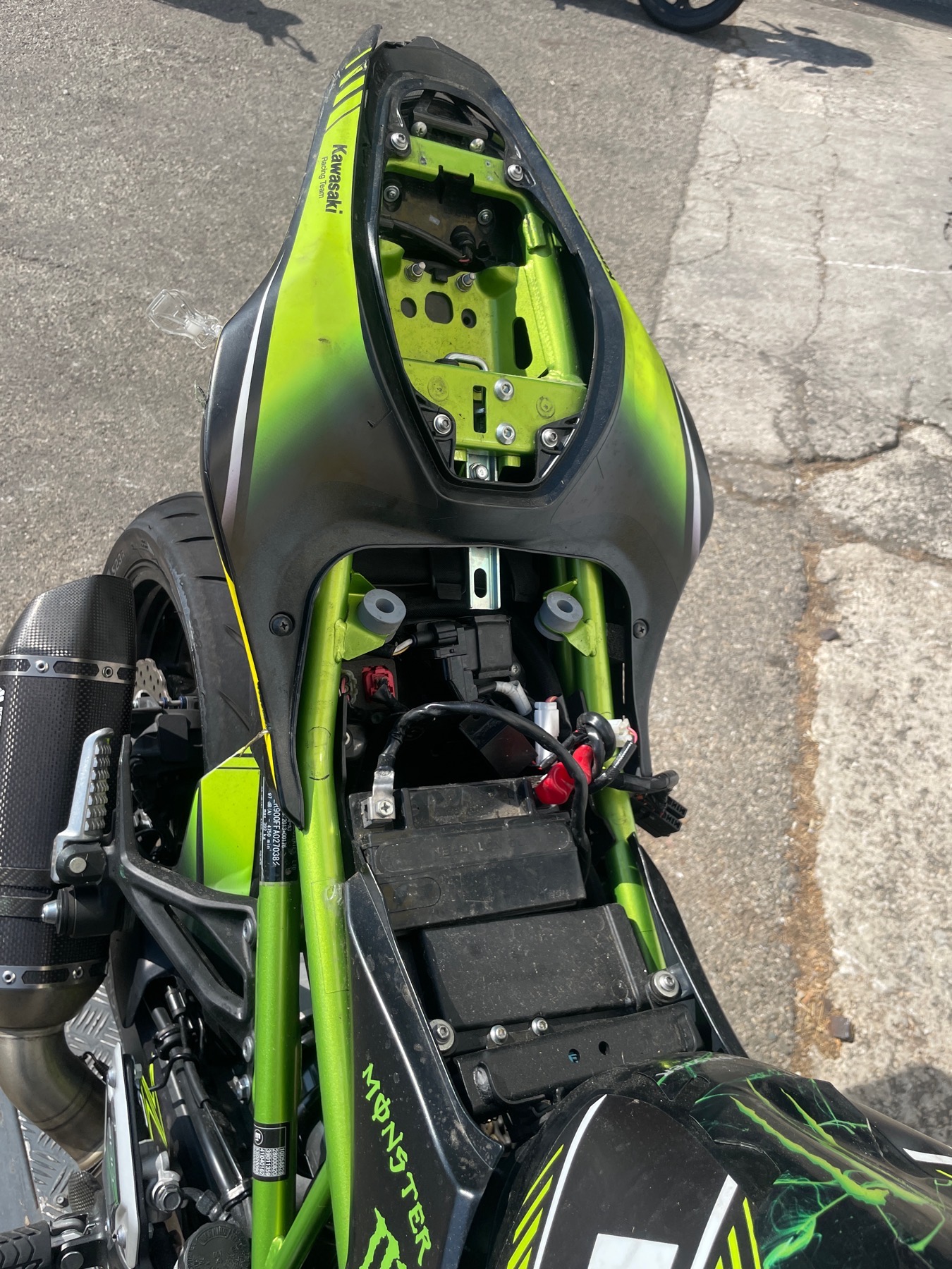 moto accidentée KAWASAKIZ900