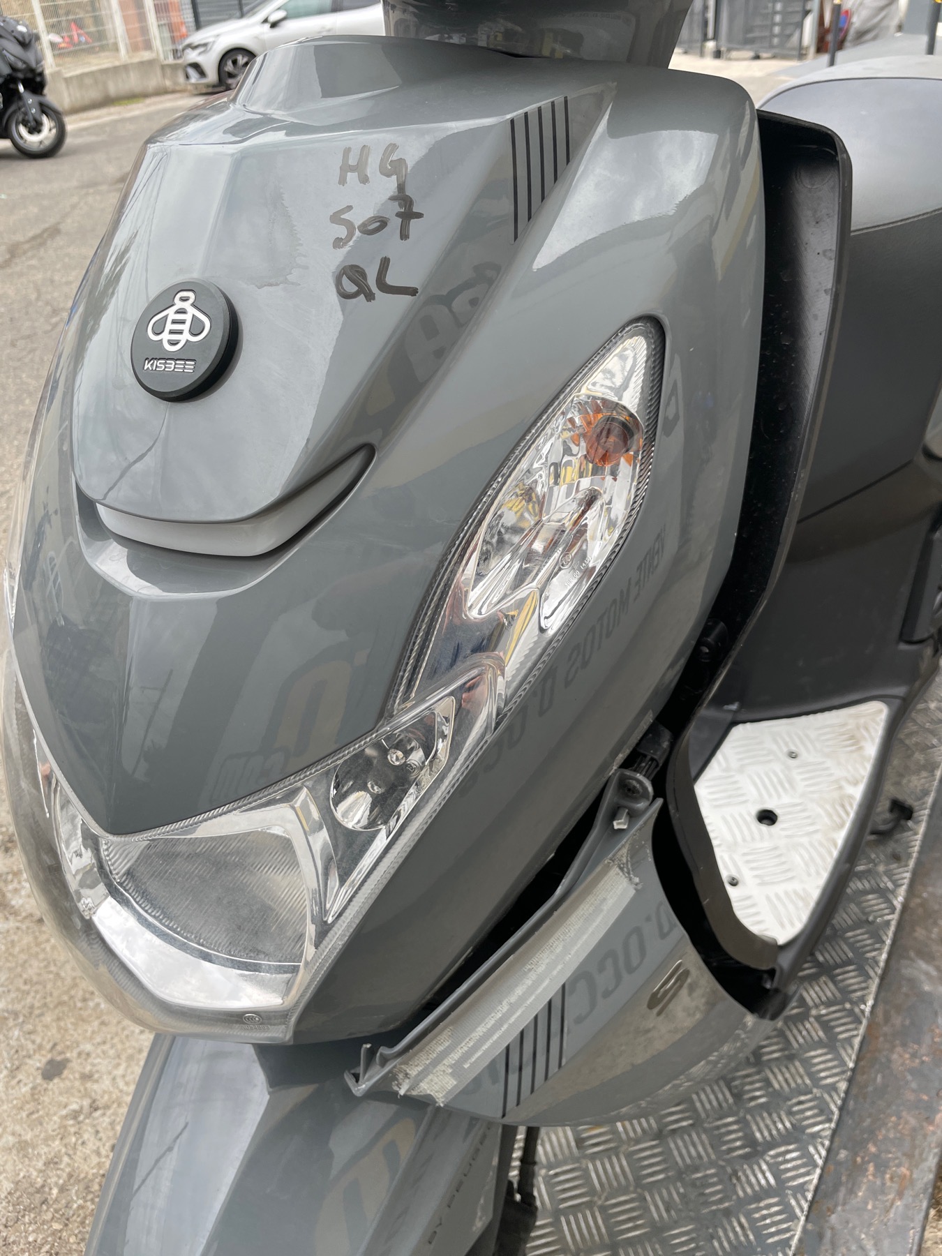 moto accidentée PEUGEOT KISBEE 50