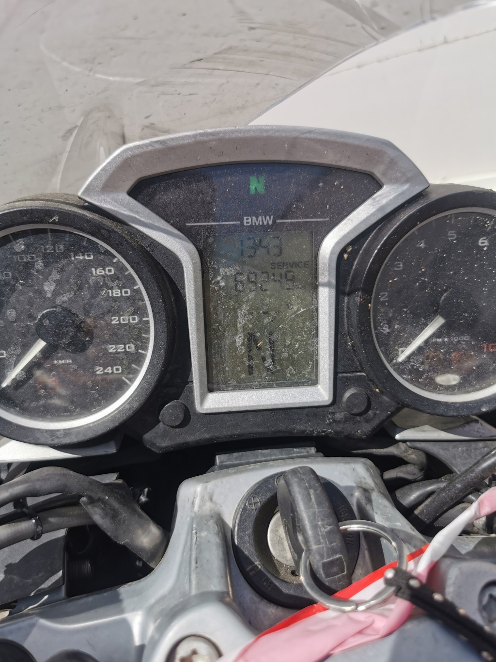 moto accidentée BMWR1200R