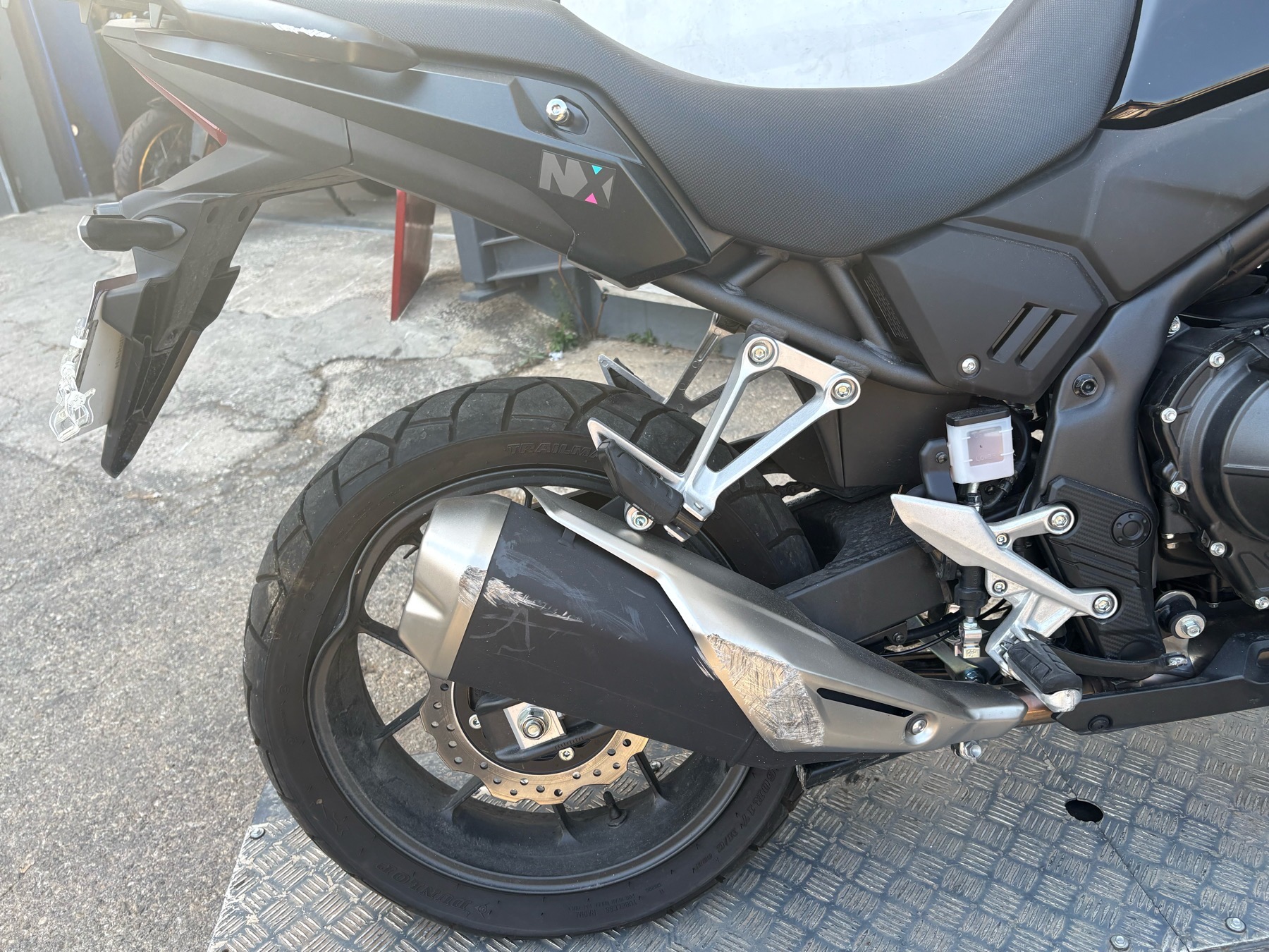 moto accidentée HONDACB500XA