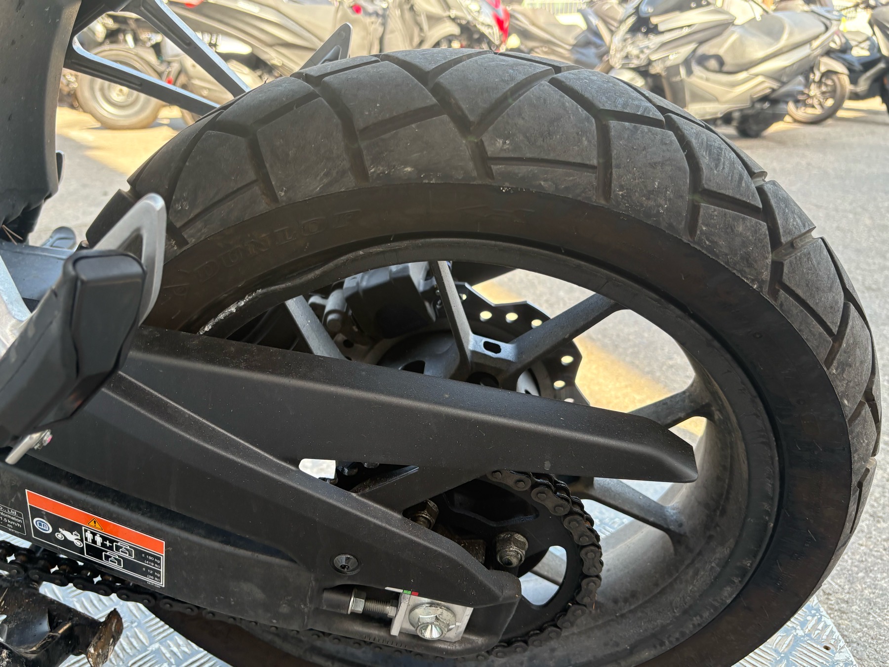moto accidentée HONDACB500XA