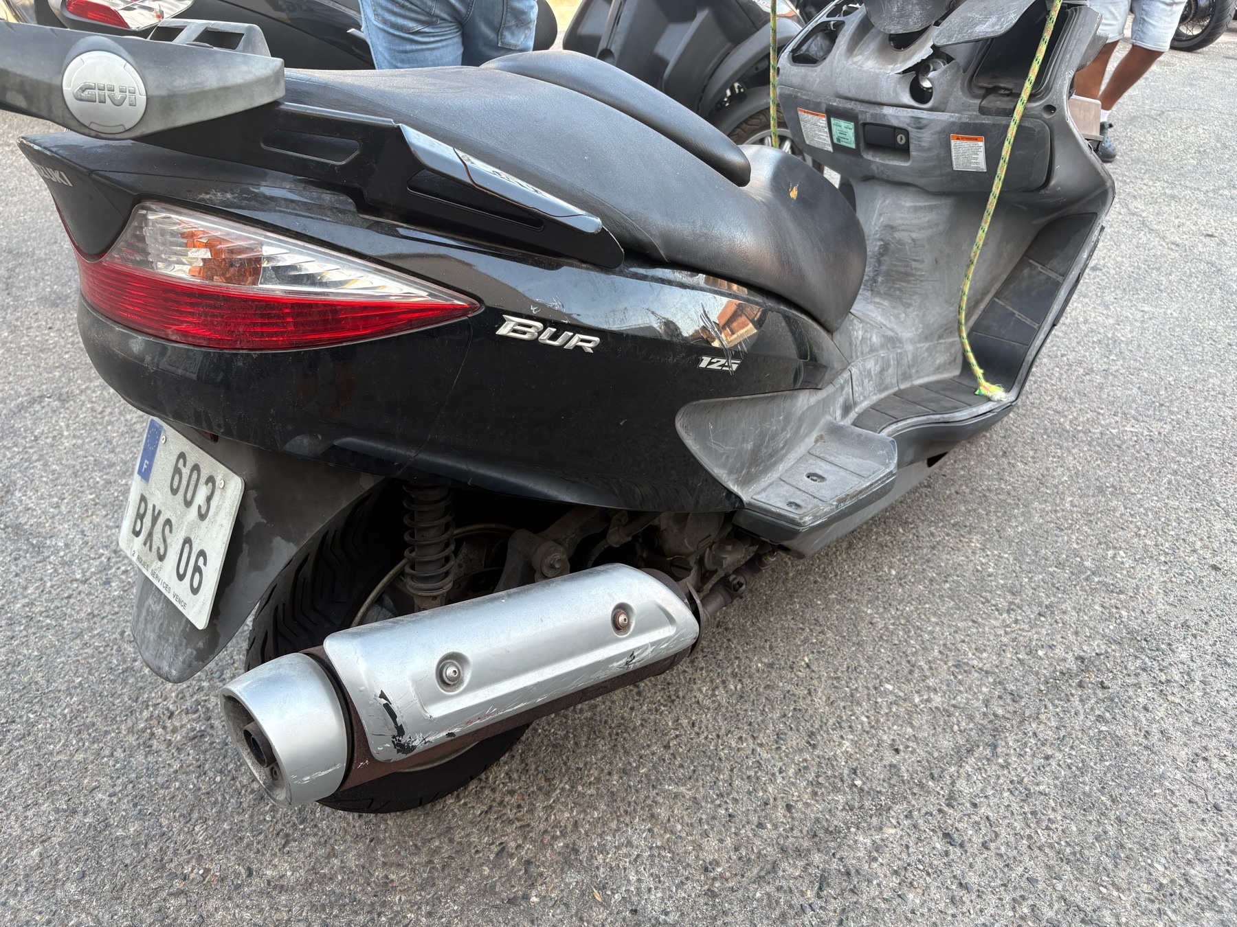 moto accidentée SUZUKI  BURGMAN 125