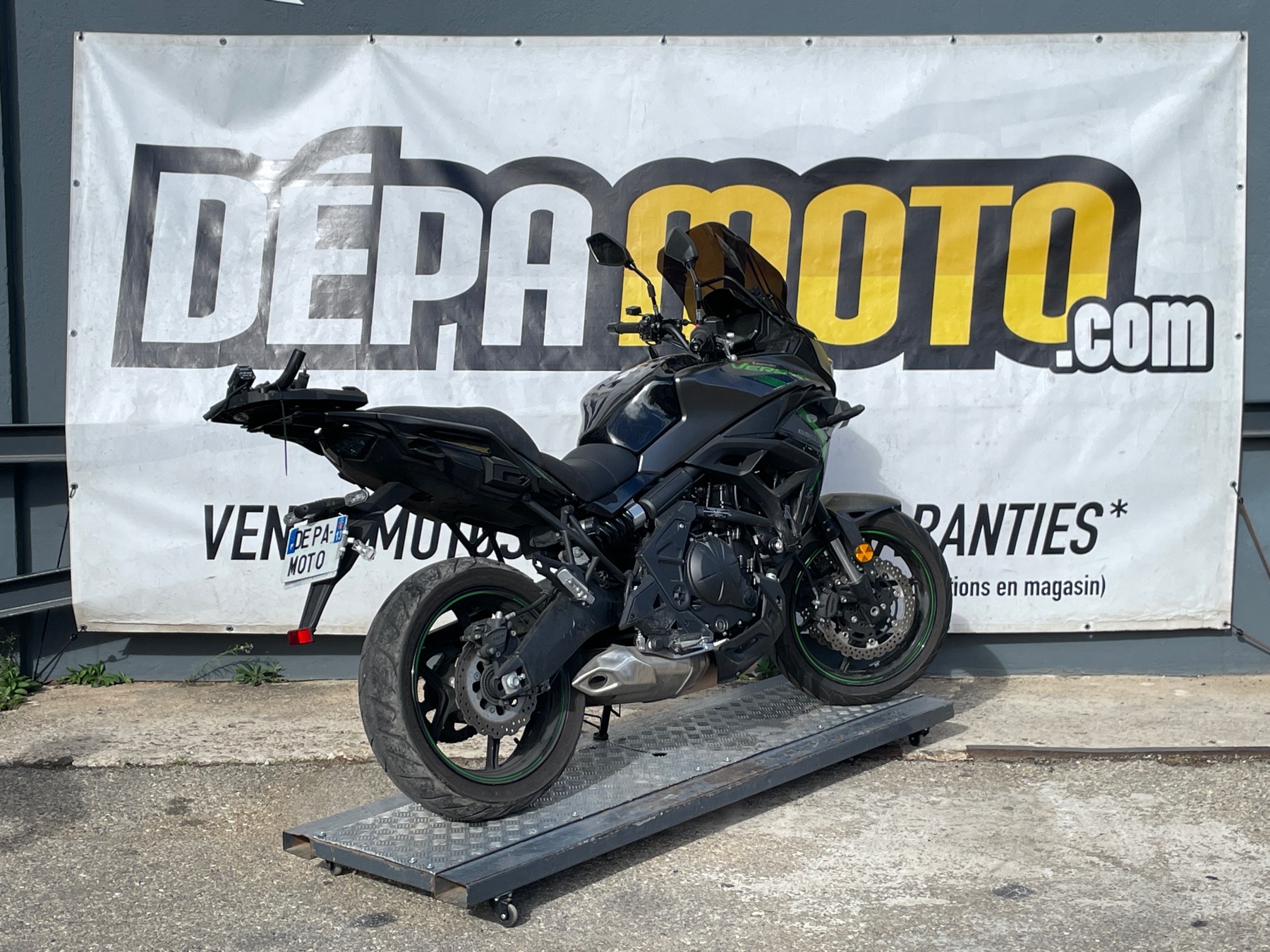 moto accidentée KAWASAKI VERSYS 650