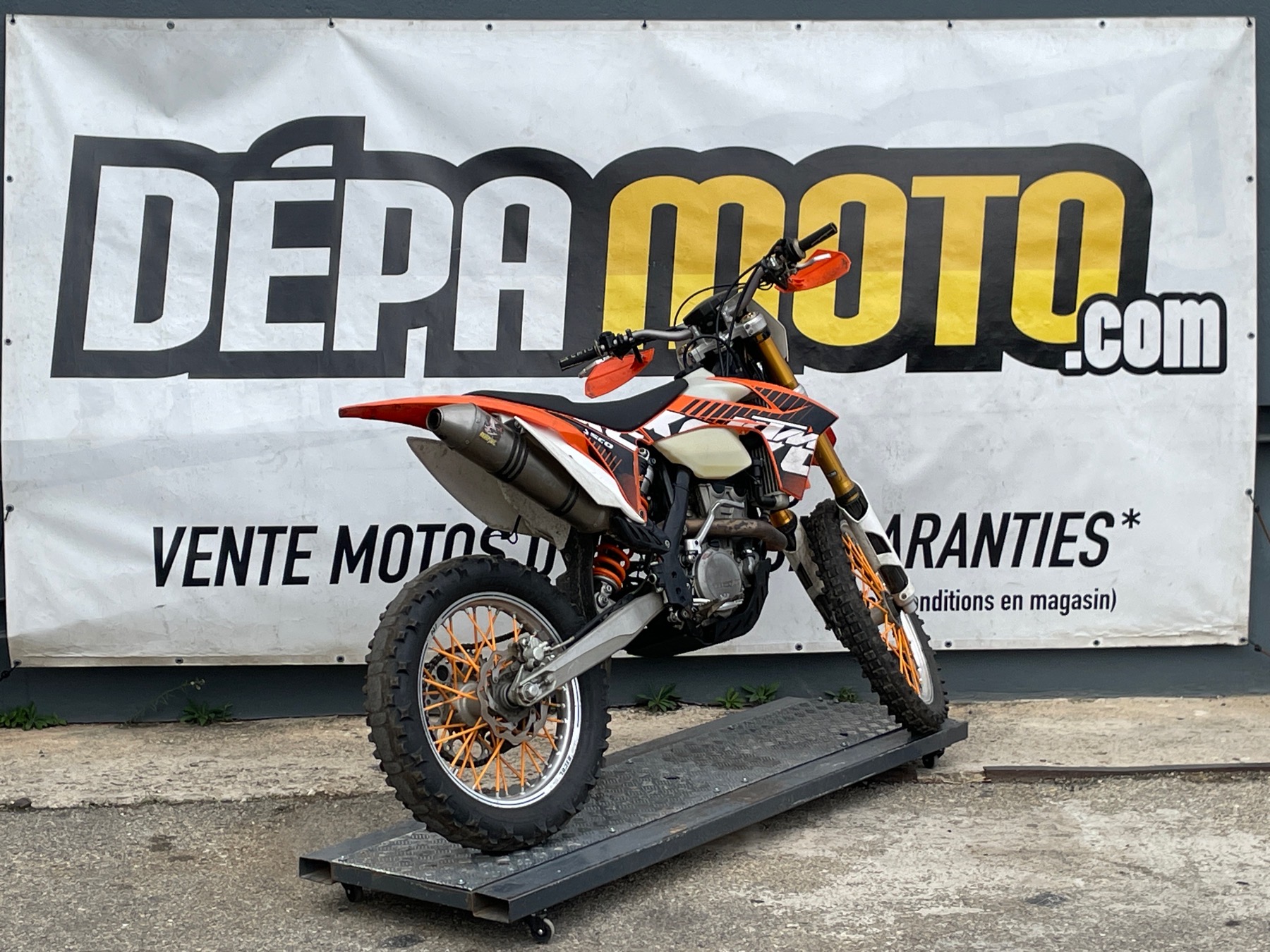 moto accidentée KTM 350 EXC-F