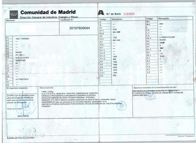 Foto del ricambio