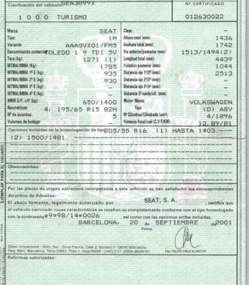 Foto del ricambio