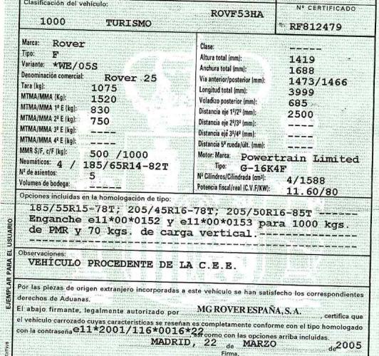 Foto del ricambio