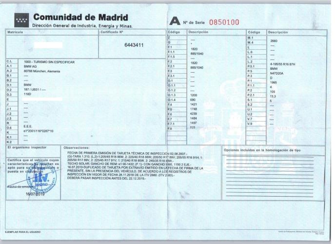 Foto del ricambio