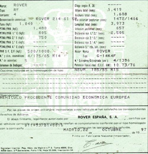 Foto del ricambio