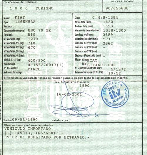 Foto del ricambio