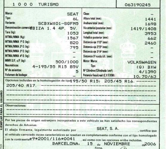 Foto del ricambio