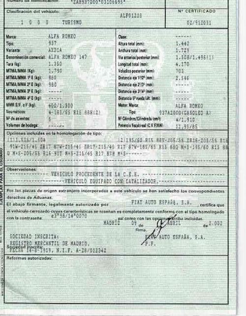 Foto del ricambio