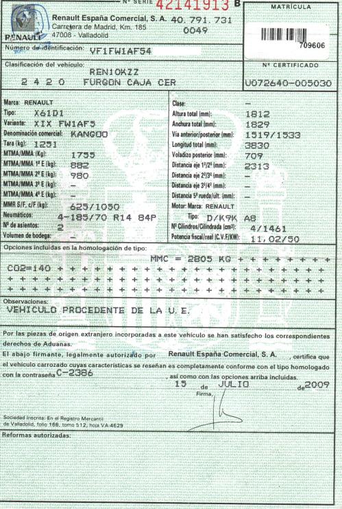 Foto del ricambio