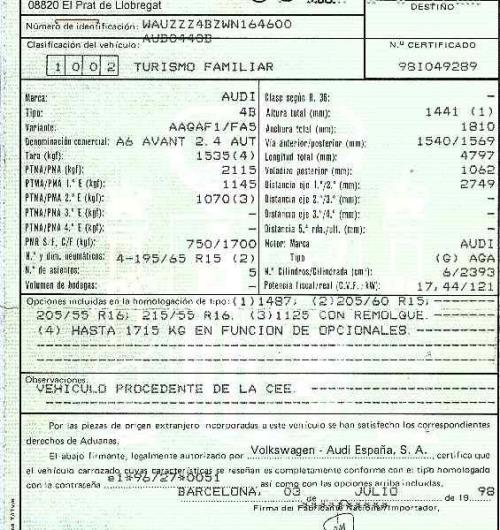 Foto del ricambio