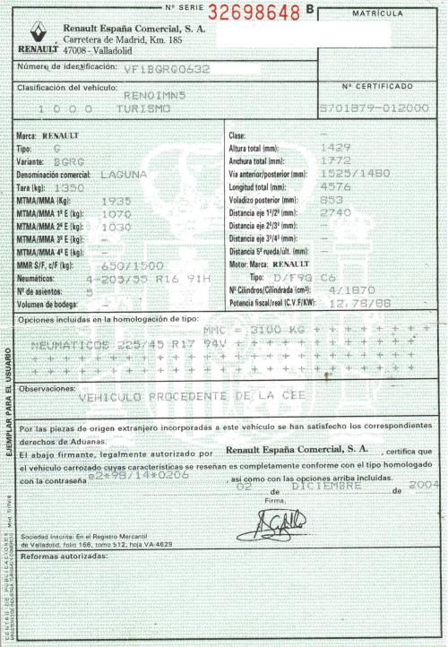 Foto del ricambio