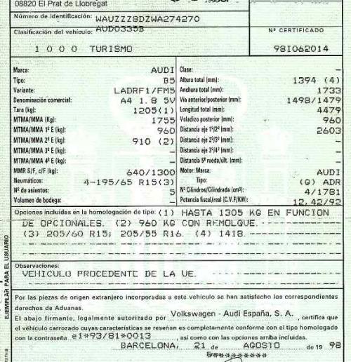 Foto del ricambio