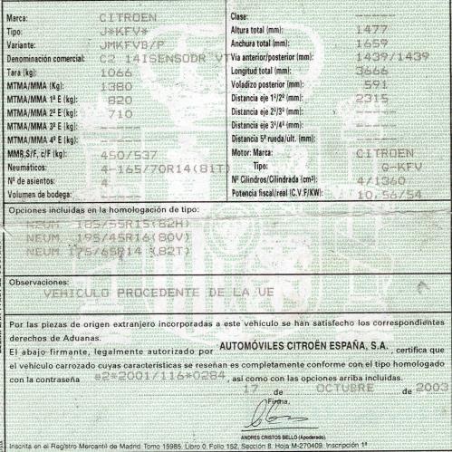 Foto del ricambio