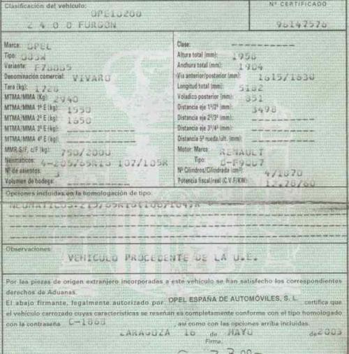 Foto del ricambio