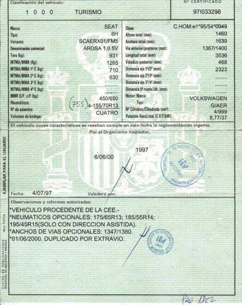 Foto del ricambio