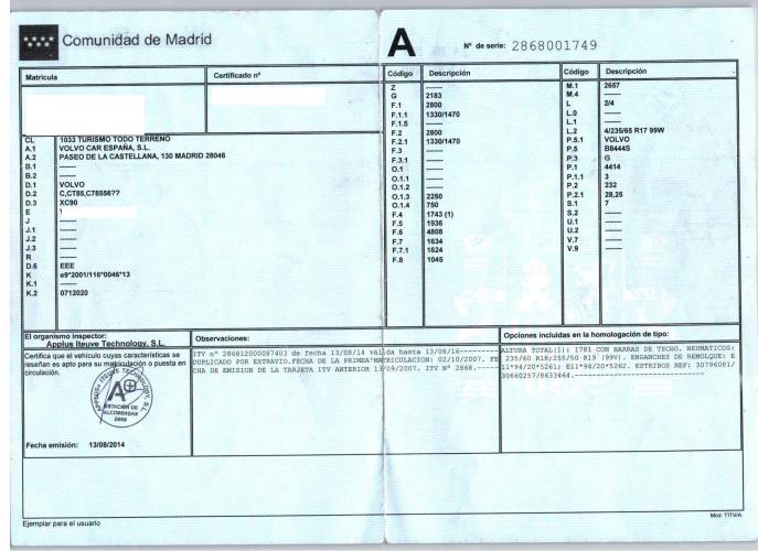 Foto del ricambio