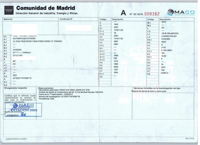 Foto del ricambio