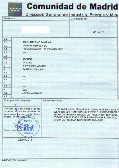Foto del ricambio