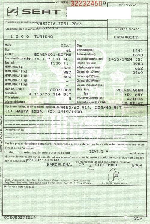 Foto del ricambio