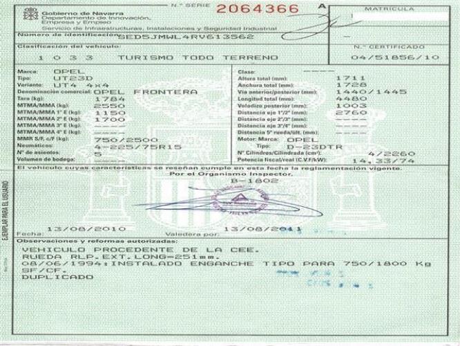 Foto del ricambio
