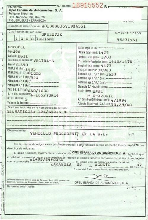 Foto del ricambio