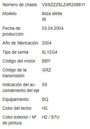 Foto del ricambio