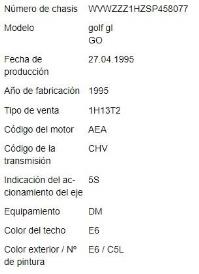 Foto del ricambio