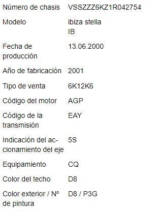 Foto del ricambio