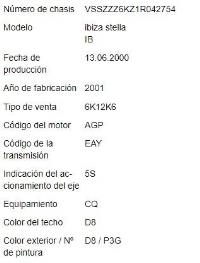 Foto del ricambio